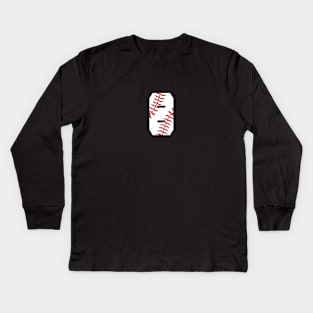 Number Eight 8 Baseball Kids Long Sleeve T-Shirt